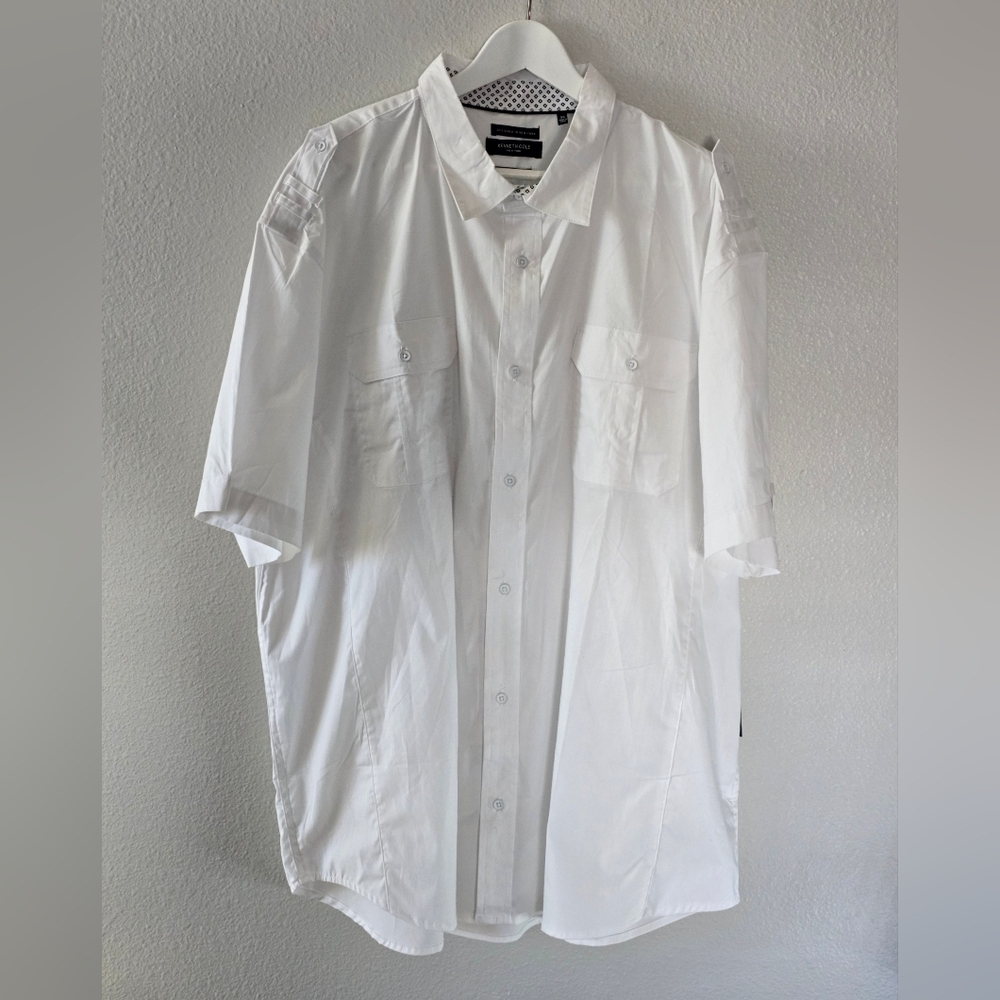 Kenneth Cole Short Sleeve Button Down Shirt Size 3X MSRP $69